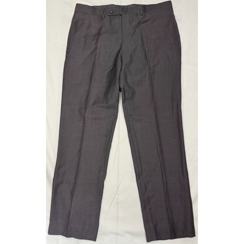 Calvin‎ Klein Men's 34 x 30 Slim-Fit Performance Dress Pants Dark Gray